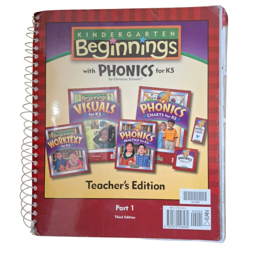 BJU K5 Beginnings PhonicsTeacher's manual part‎ 1 and 2